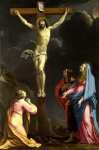 Христос на кресте с Богородицей и святых